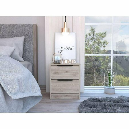 DEPOT E-SHOP Egeo Nightstand, Light Gray DE-MLZ6572